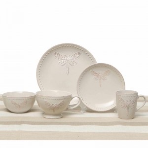 ZiaBella Dragonfly 5 Piece Place Setting, Service for 1 MEVI1036